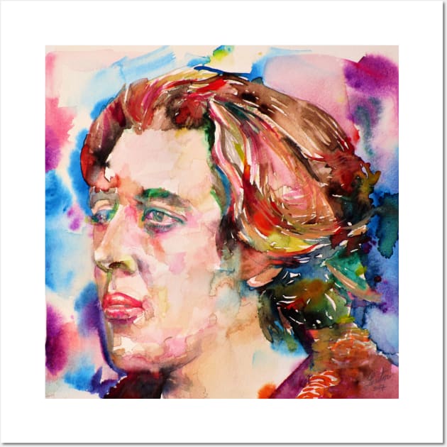 OSCAR WILDE watercolor portrait .16 Wall Art by lautir